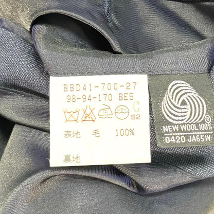 BURBERRY Peak Lapel Double Breasted Suit Navy Size M