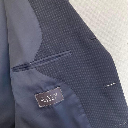 [Aveve Homme] Pinstripe suit business jacket navy