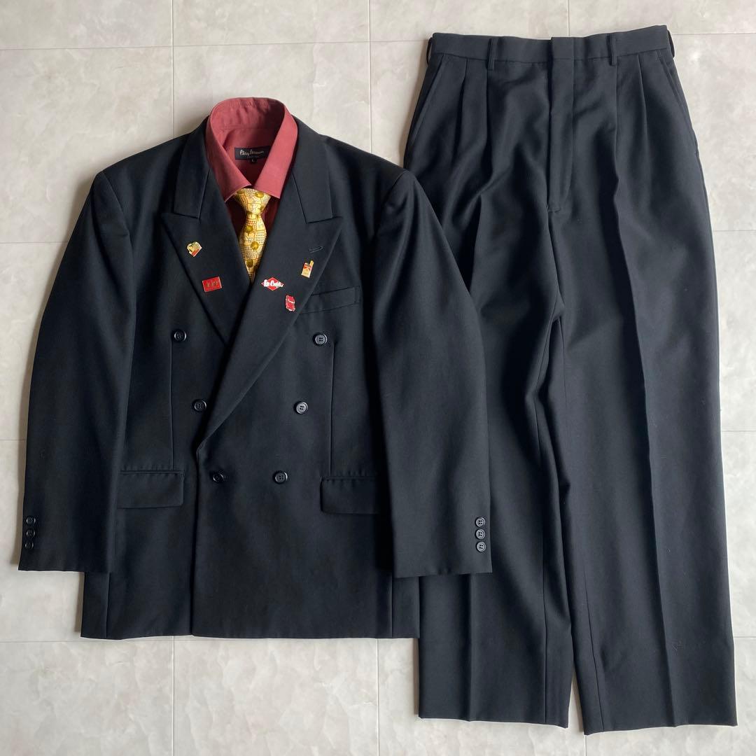 90s vintage Ferragamo tie double suit pins 4 piece set