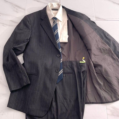 58R Armani Rezzoni Suit Setup Stripe 2XL Black