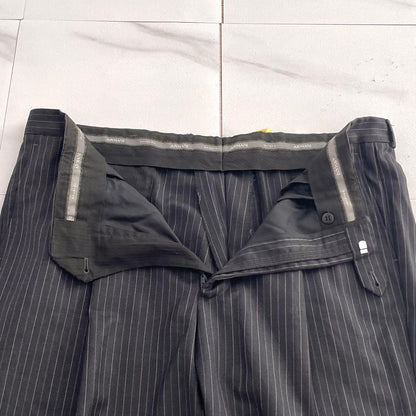 58R Armani Rezzoni Suit Setup Stripe 2XL Black