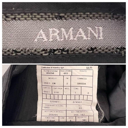 58R Armani Rezzoni Suit Setup Stripe 2XL Black