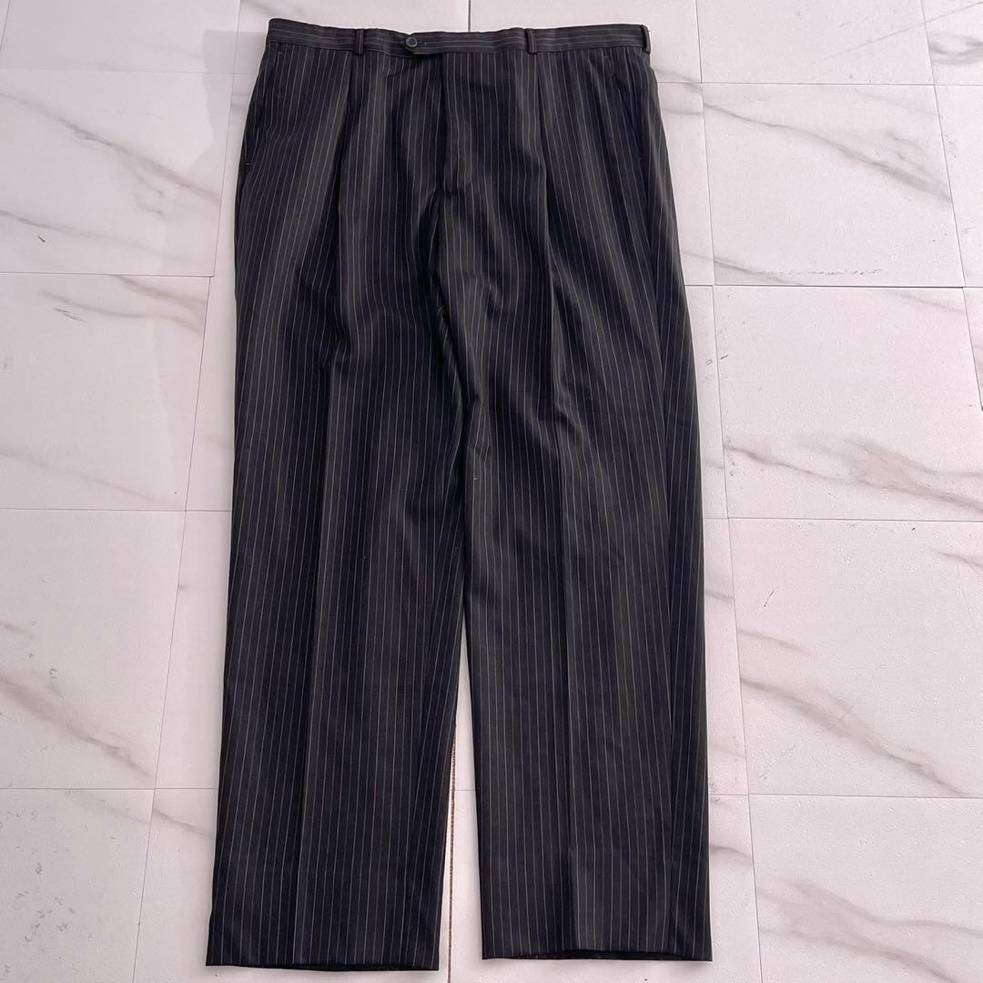 58R Armani Rezzoni Suit Setup Stripe 2XL Black