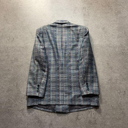 Men's Vintage Double Setup Suit Allover Pattern Rare One-of-a-kind Stylish