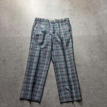 Men's Vintage Double Setup Suit Allover Pattern Rare One-of-a-kind Stylish