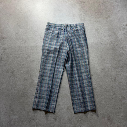 Men's Vintage Double Setup Suit Allover Pattern Rare One-of-a-kind Stylish