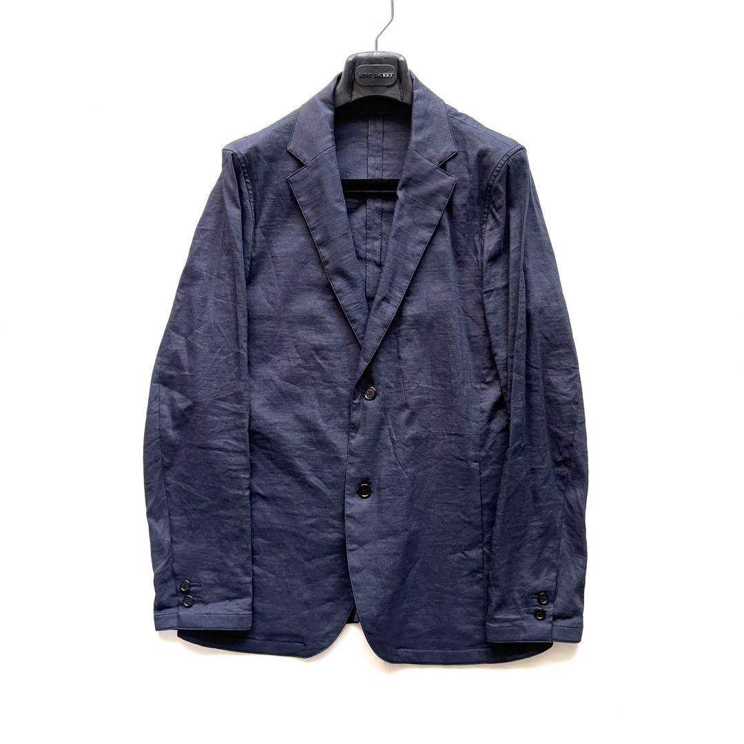 Yamauchi Dead Stock Linen Hemp Setup Suit Navy 4