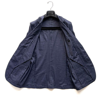 Yamauchi Dead Stock Linen Hemp Setup Suit Navy 4