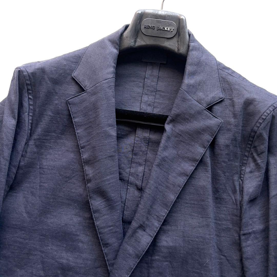 Yamauchi Dead Stock Linen Hemp Setup Suit Navy 4
