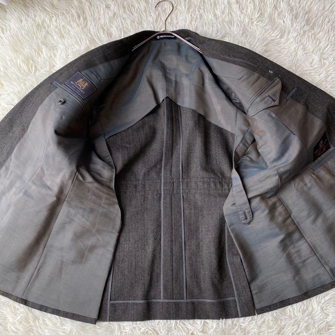 Matsuzakaya Custom Made Double Setup Striped Dark Green Masaki Suda Old Clothes