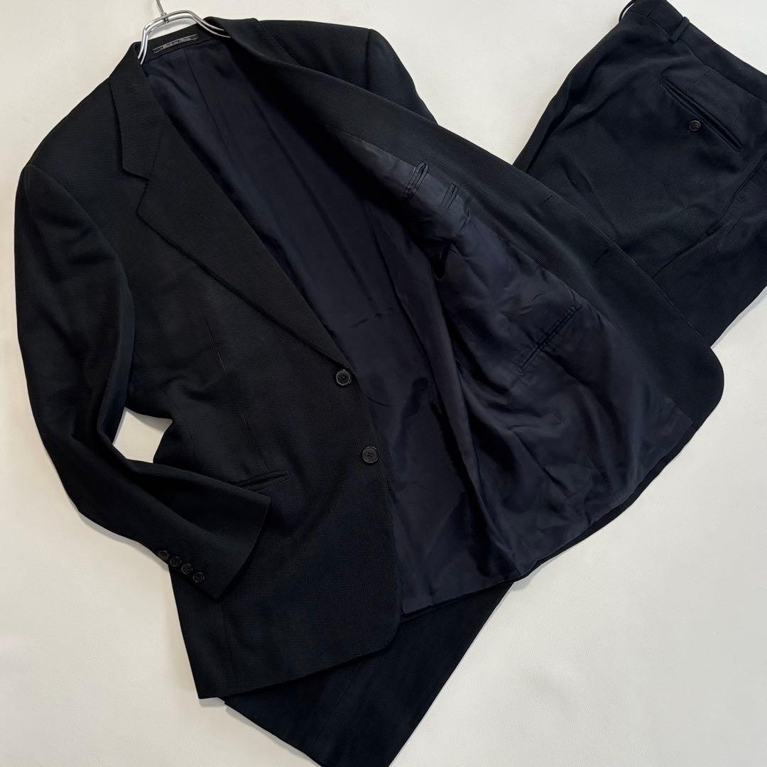 Gianfranco Ferre [XL Silk Blend Black] Suit Setup Made in Italy