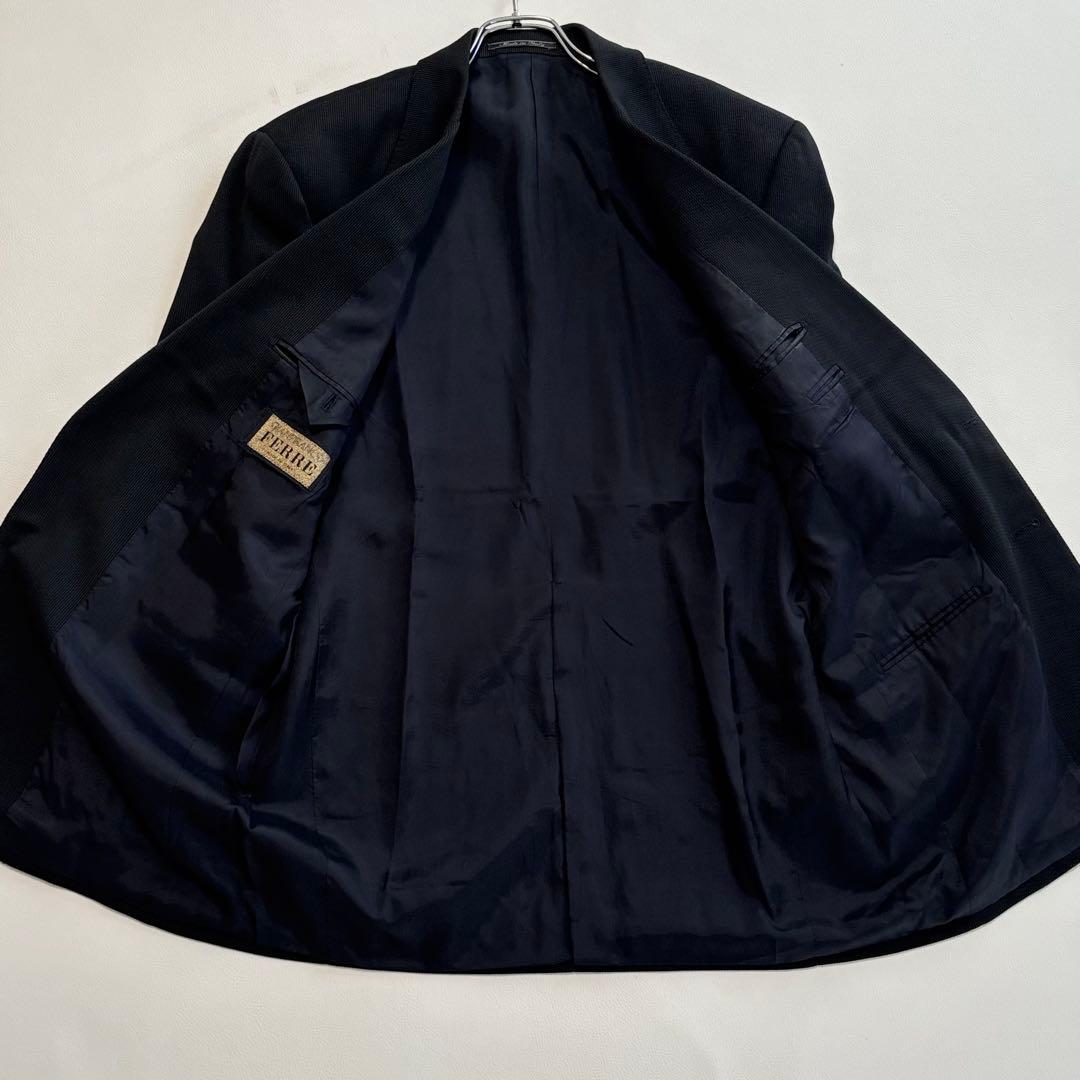 Gianfranco Ferre [XL Silk Blend Black] Suit Setup Made in Italy