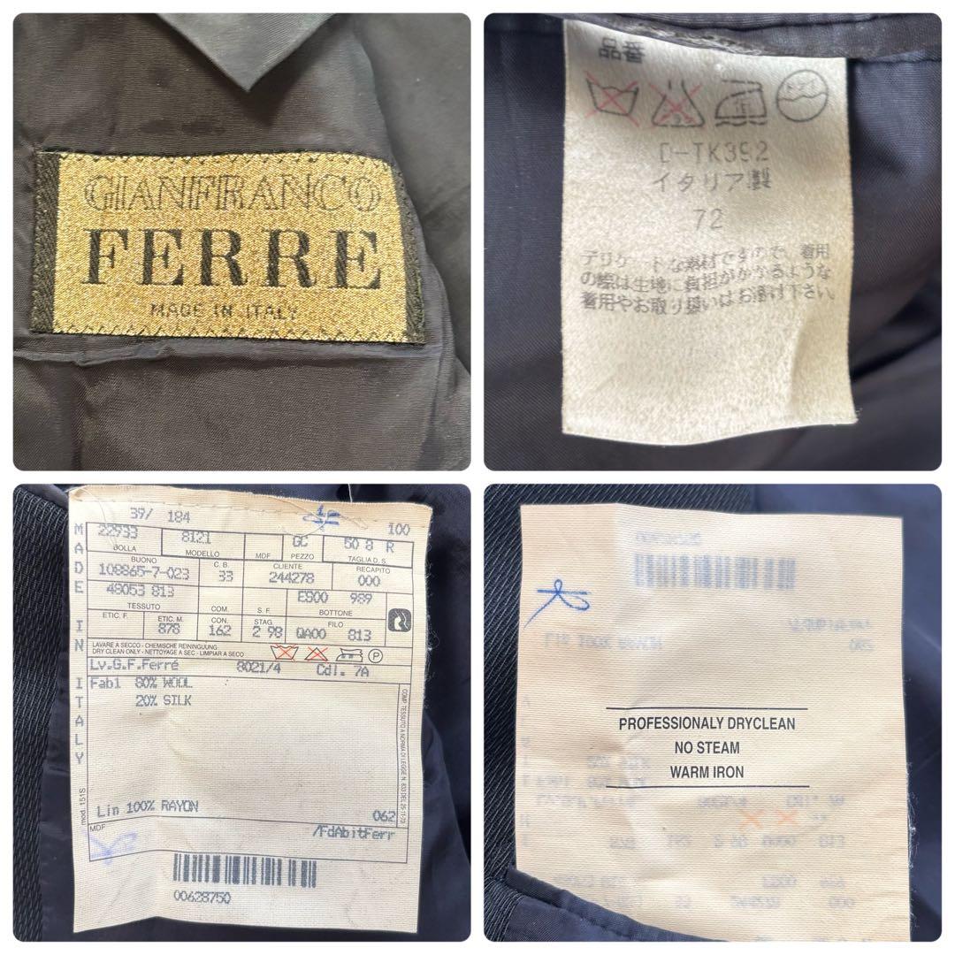 Gianfranco Ferre [XL Silk Blend Black] Suit Setup Made in Italy