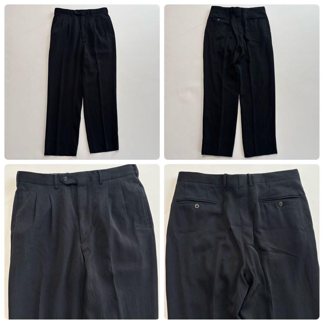 Gianfranco Ferre [XL Silk Blend Black] Suit Setup Made in Italy