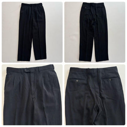 Gianfranco Ferre [XL Silk Blend Black] Suit Setup Made in Italy