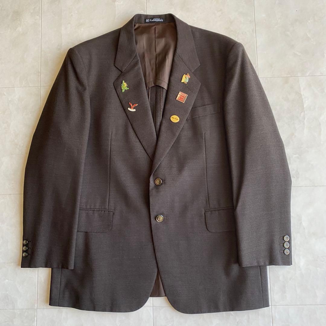 90s vintage British fabric suit Yves Saint Laurent tie pins 4 items