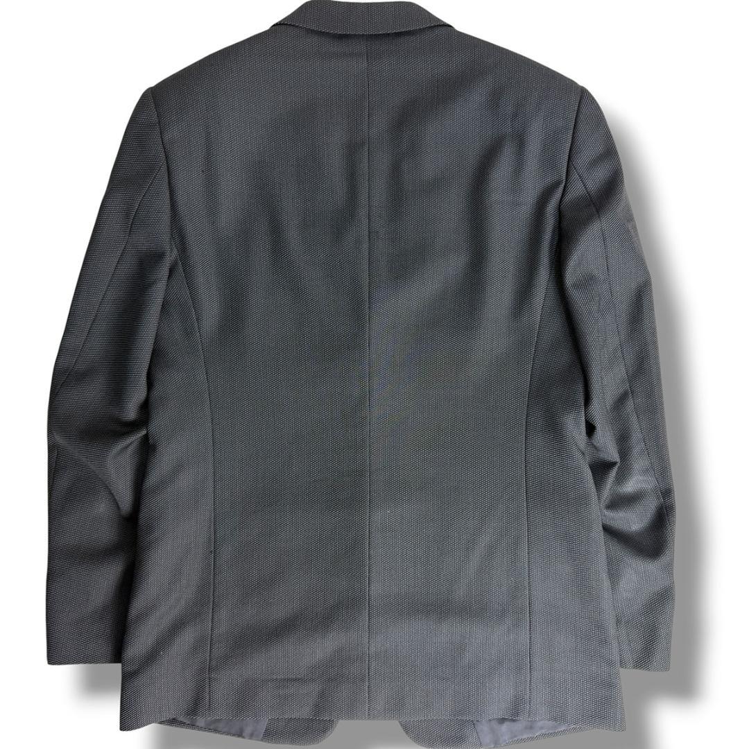 Good condition Armani Rezzoni Hopsack Suit Navy 48 J6290