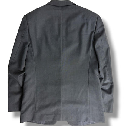 Good condition Armani Rezzoni Hopsack Suit Navy 48 J6290