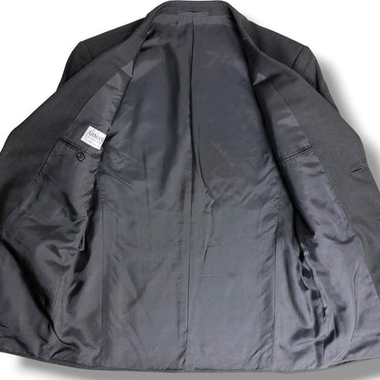 Good condition Armani Rezzoni Hopsack Suit Navy 48 J6290