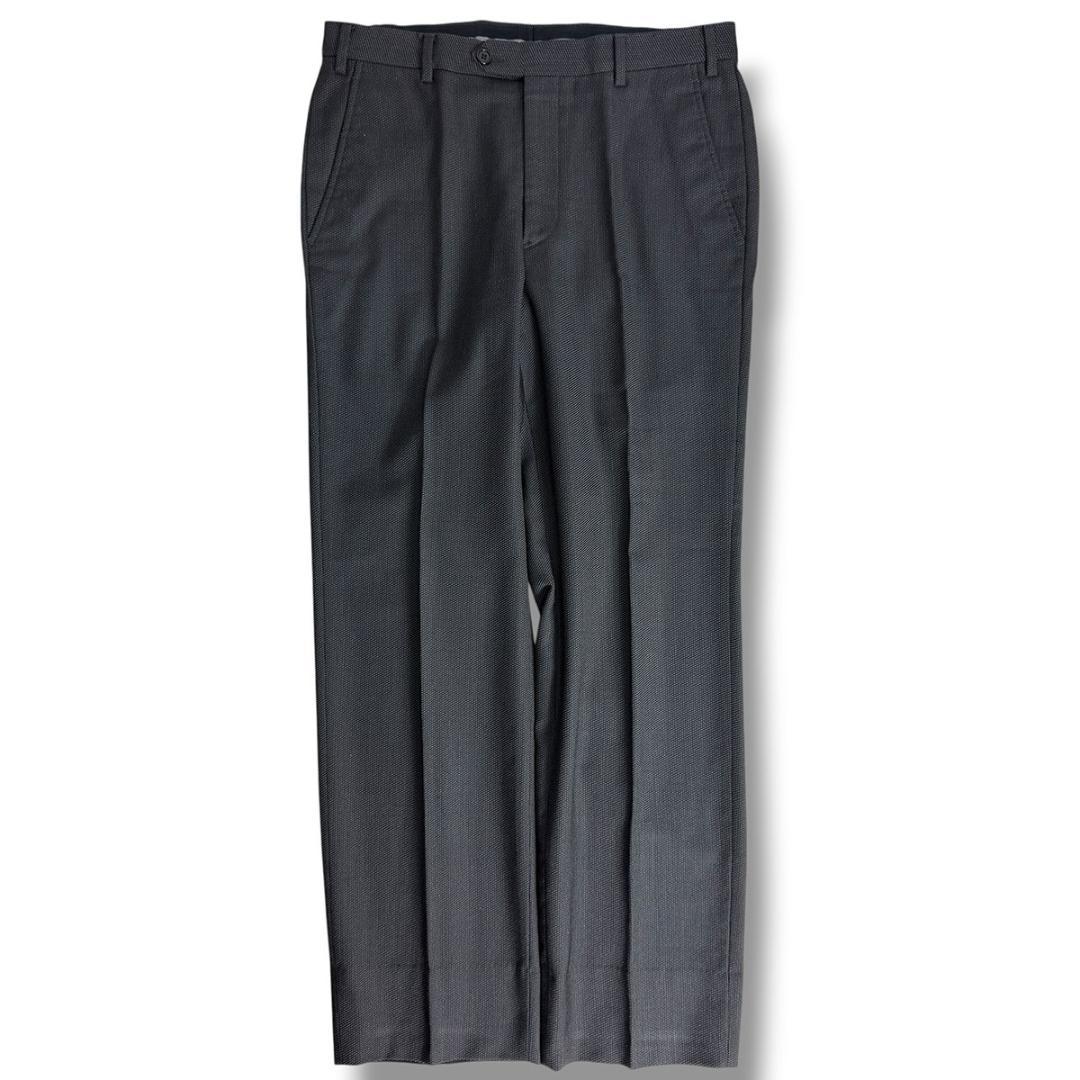 Good condition Armani Rezzoni Hopsack Suit Navy 48 J6290