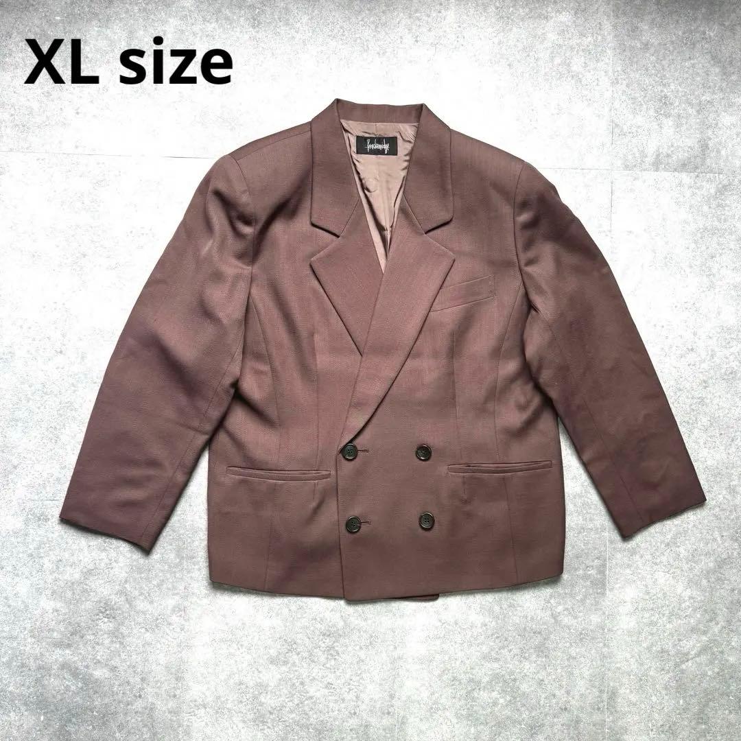 [Significant price reduction] Big Silhouette Pink Double Jacket XL Retro Mode