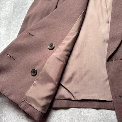 [Significant price reduction] Big Silhouette Pink Double Jacket XL Retro Mode