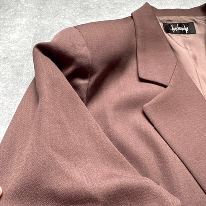 [Significant price reduction] Big Silhouette Pink Double Jacket XL Retro Mode