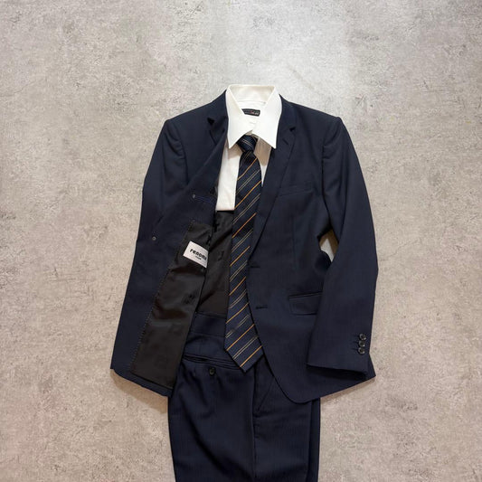 Men's Navy Setup Suit Renoma Vintage M equivalent