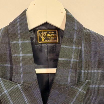 [Made in Japan/Retro] NEW ROYAL Children's Clothing Double Blazer 125 Check