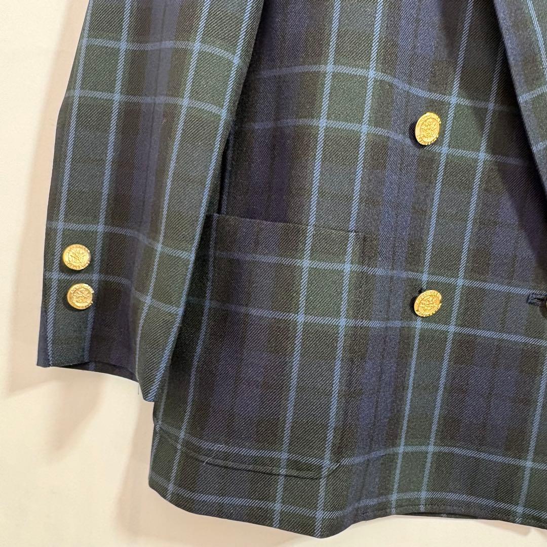 [Made in Japan/Retro] NEW ROYAL Children's Clothing Double Blazer 125 Check