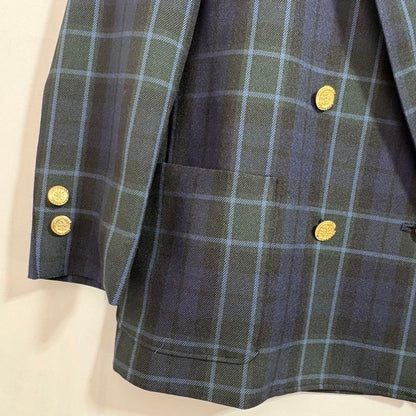 [Made in Japan/Retro] NEW ROYAL Children's Clothing Double Blazer 125 Check