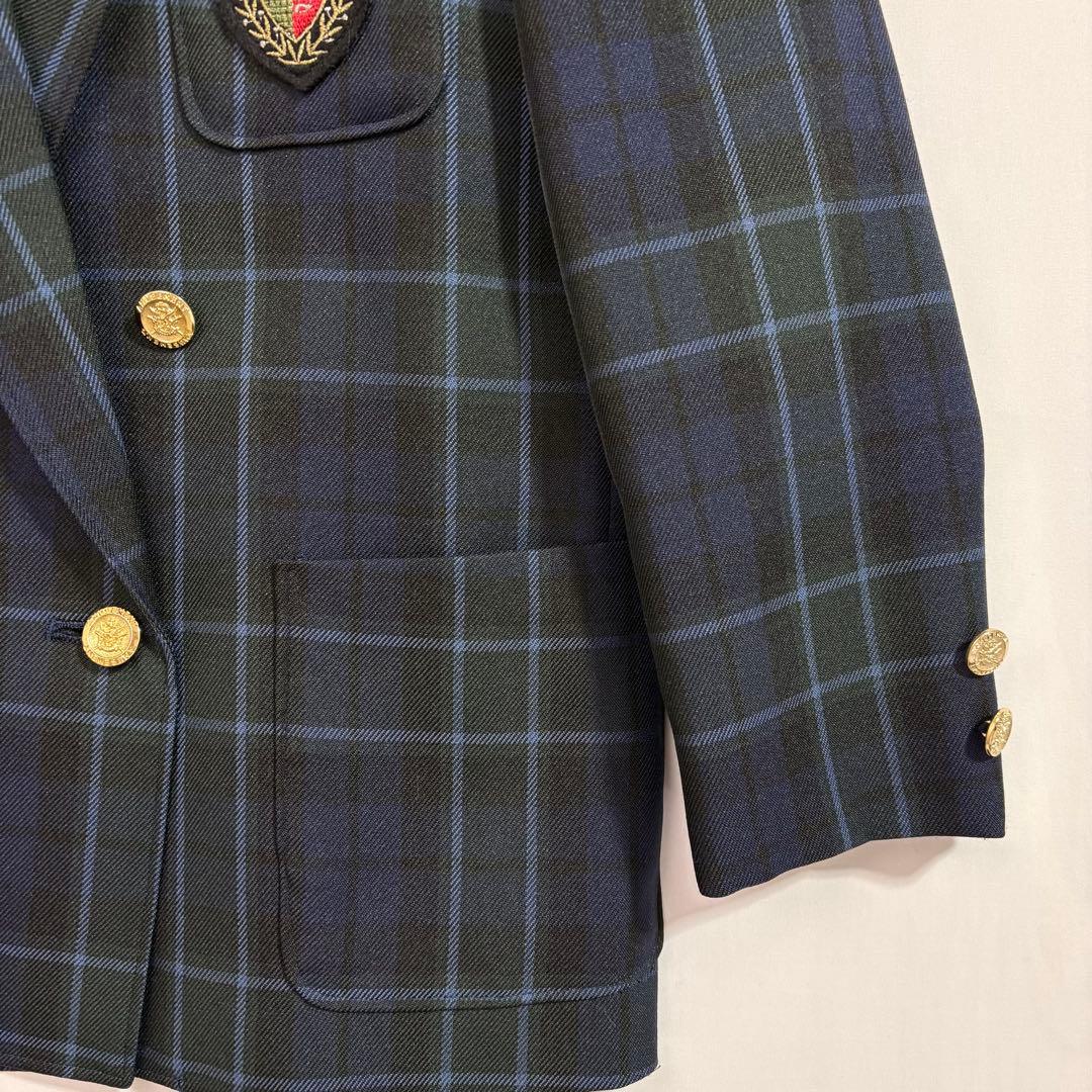 [Made in Japan/Retro] NEW ROYAL Children's Clothing Double Blazer 125 Check