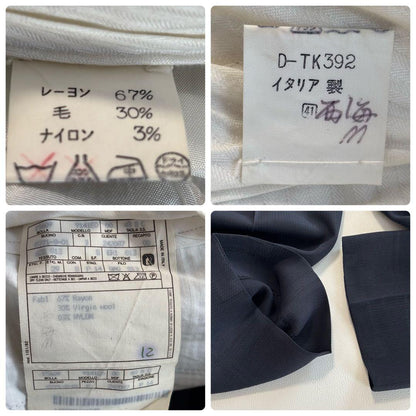 Gianfranco Ferre Herringbone Unlined All Year Suit Setup L Size