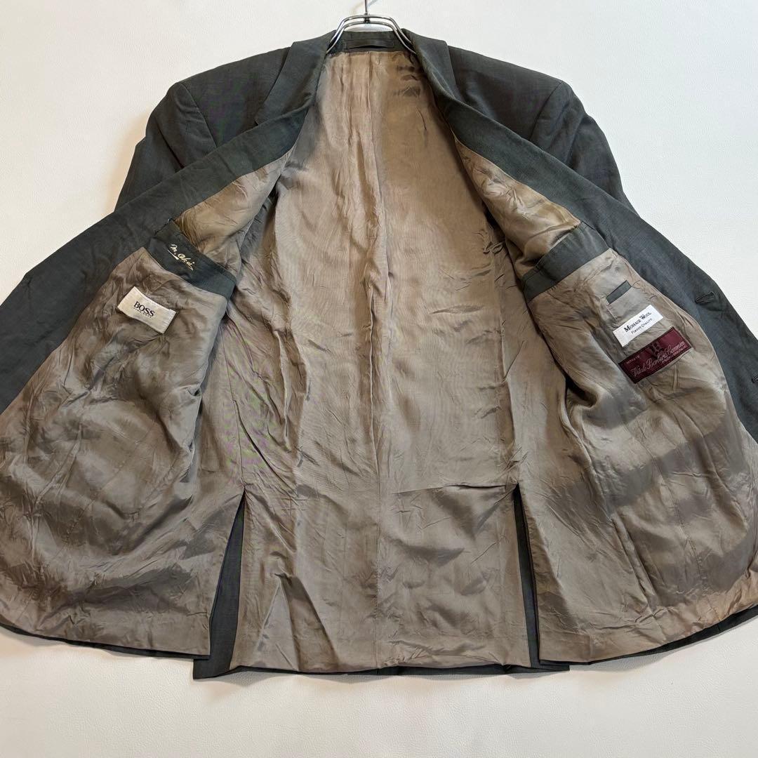 Hugo Boss [2XL Khaki Mohair Blend Italian Fabric] Suit Setup