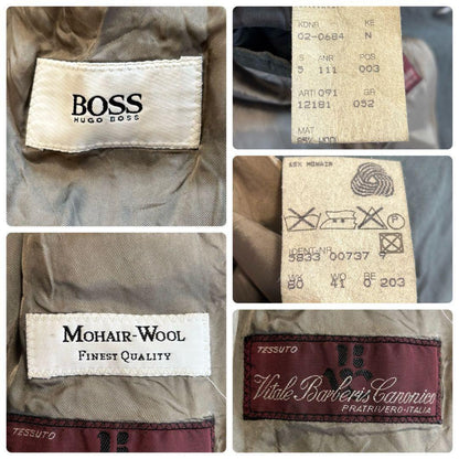 Hugo Boss [2XL Khaki Mohair Blend Italian Fabric] Suit Setup