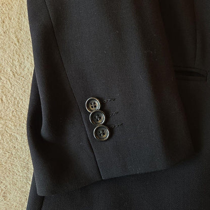ARMANI Jacket + slacks set L-XL equivalent black