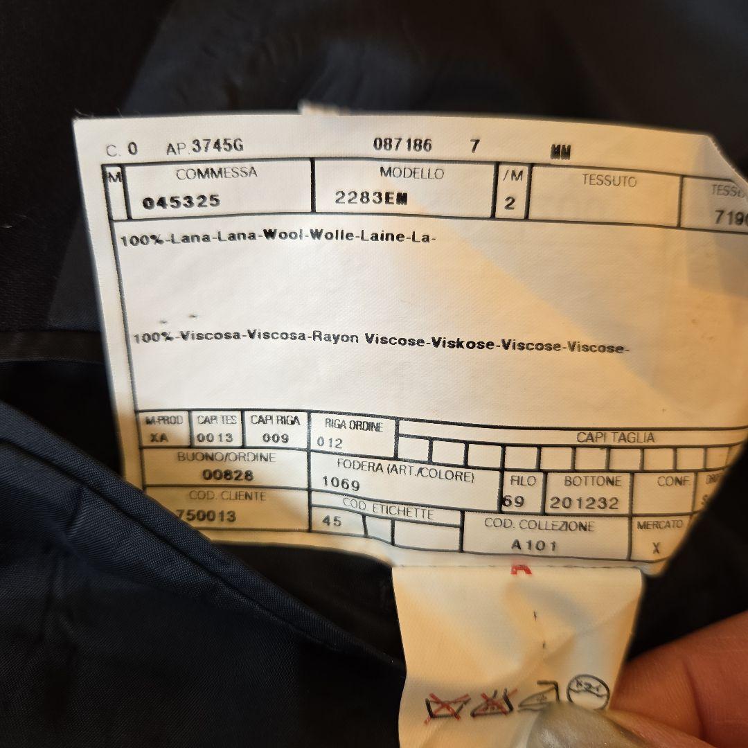 ARMANI Jacket + slacks set L-XL equivalent black