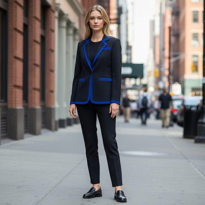 Emporio Armani Tailored Jacket Navy Navy Viscose