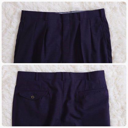 Gieves and Hawks Vintage Suit Unlined Spring/Summer Purple Purple L equivalent