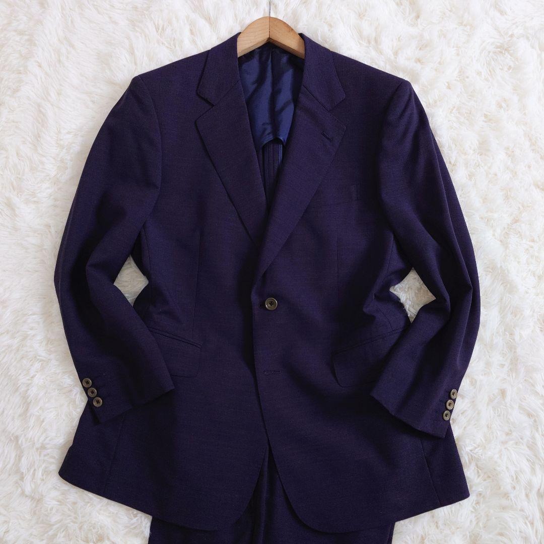 Gieves and Hawks Vintage Suit Unlined Spring/Summer Purple Purple L equivalent
