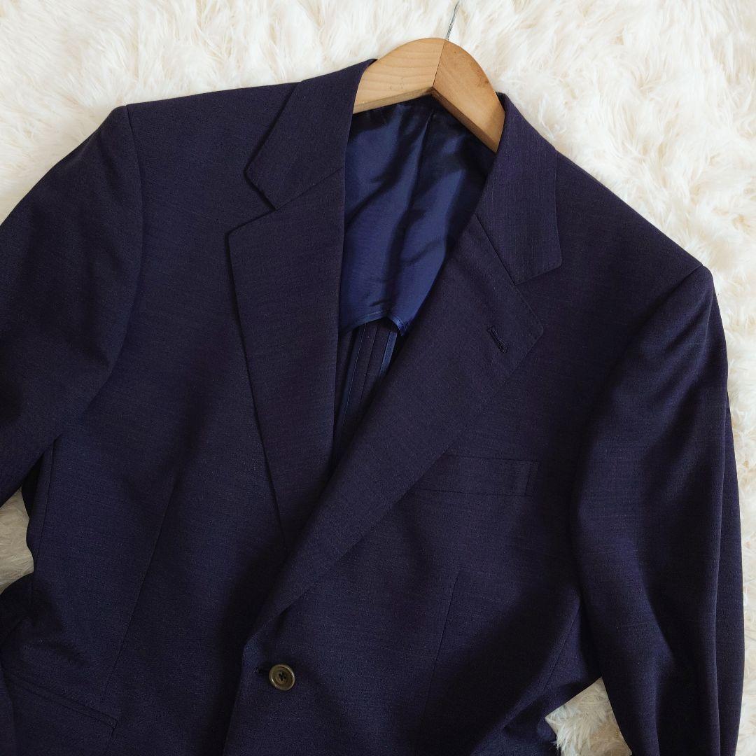 Gieves and Hawks Vintage Suit Unlined Spring/Summer Purple Purple L equivalent