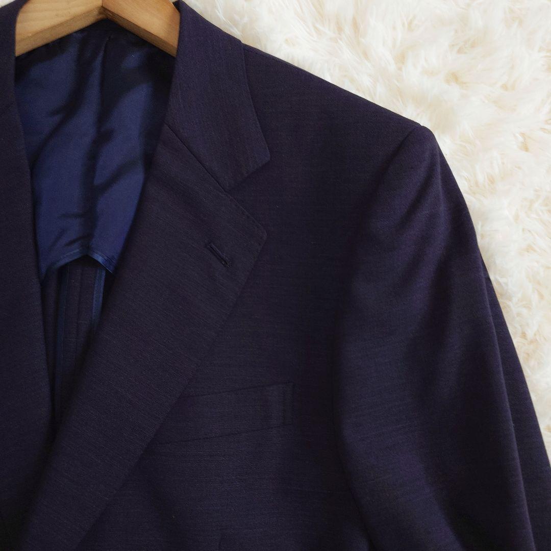 Gieves and Hawks Vintage Suit Unlined Spring/Summer Purple Purple L equivalent