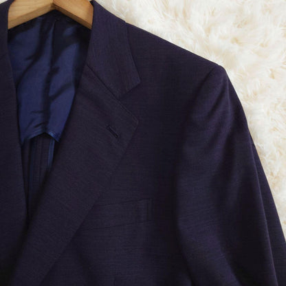 Gieves and Hawks Vintage Suit Unlined Spring/Summer Purple Purple L equivalent