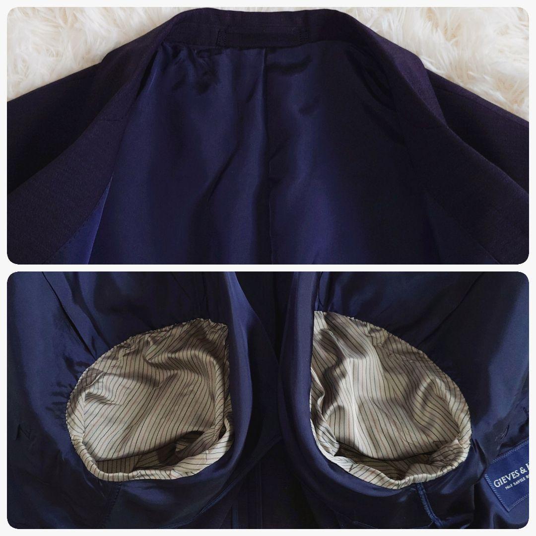 Gieves and Hawks Vintage Suit Unlined Spring/Summer Purple Purple L equivalent