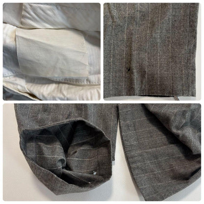 Good quality Jean Franco Ferret double suit flannel fabric XL equivalent striped