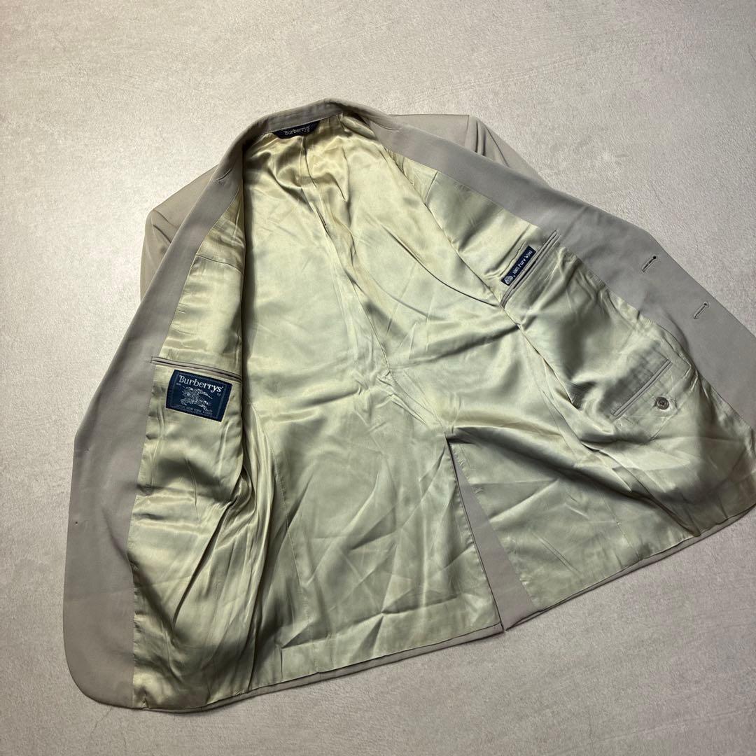 90s Burberry tailored jacket gray beige suit spring autumn winter blazer old