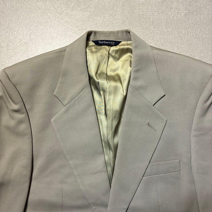 90s Burberry tailored jacket gray beige suit spring autumn winter blazer old
