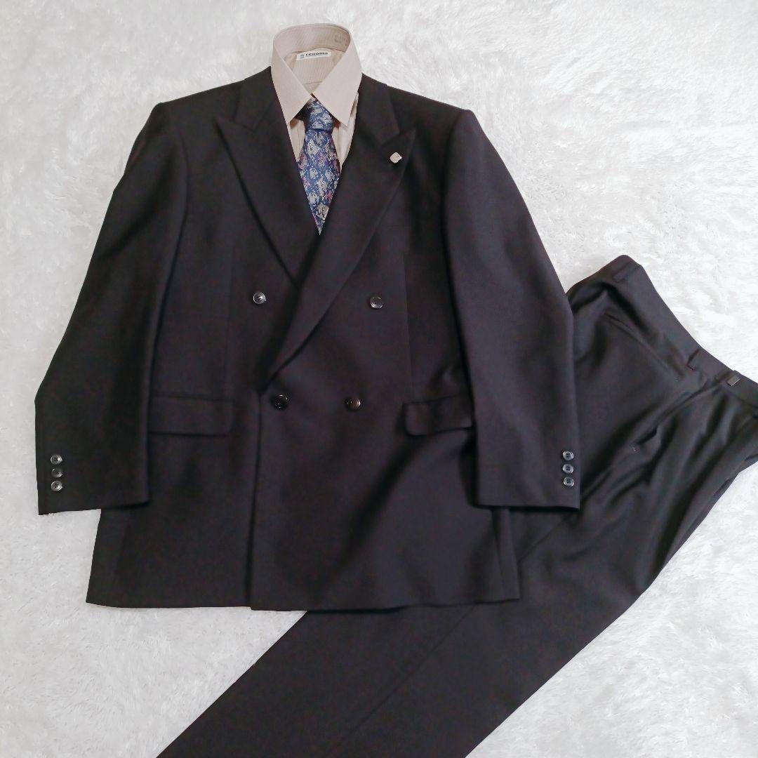 5-piece set double suit setup black lapel pin y2k coming-of-age ceremony