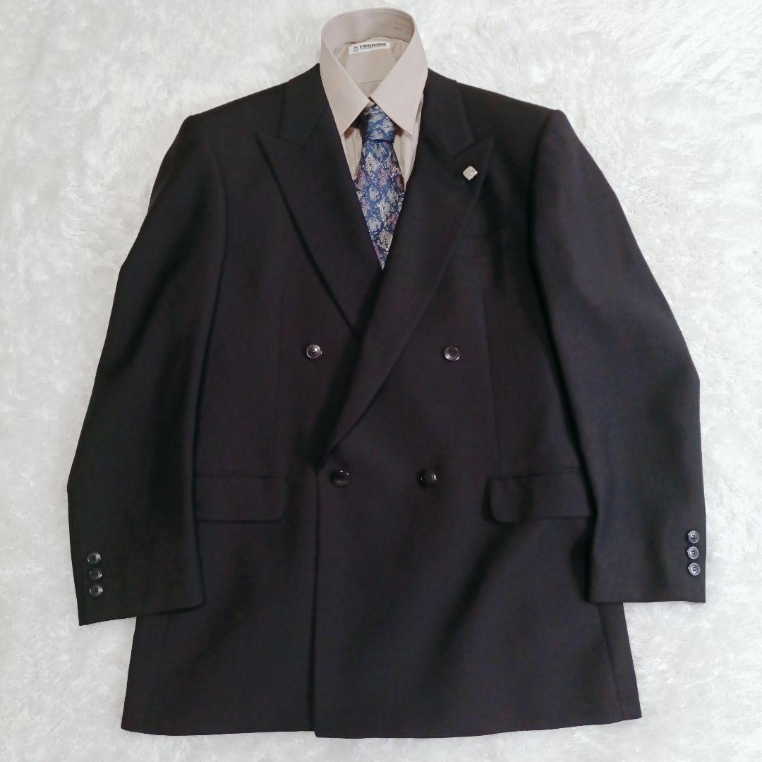 5-piece set double suit setup black lapel pin y2k coming-of-age ceremony