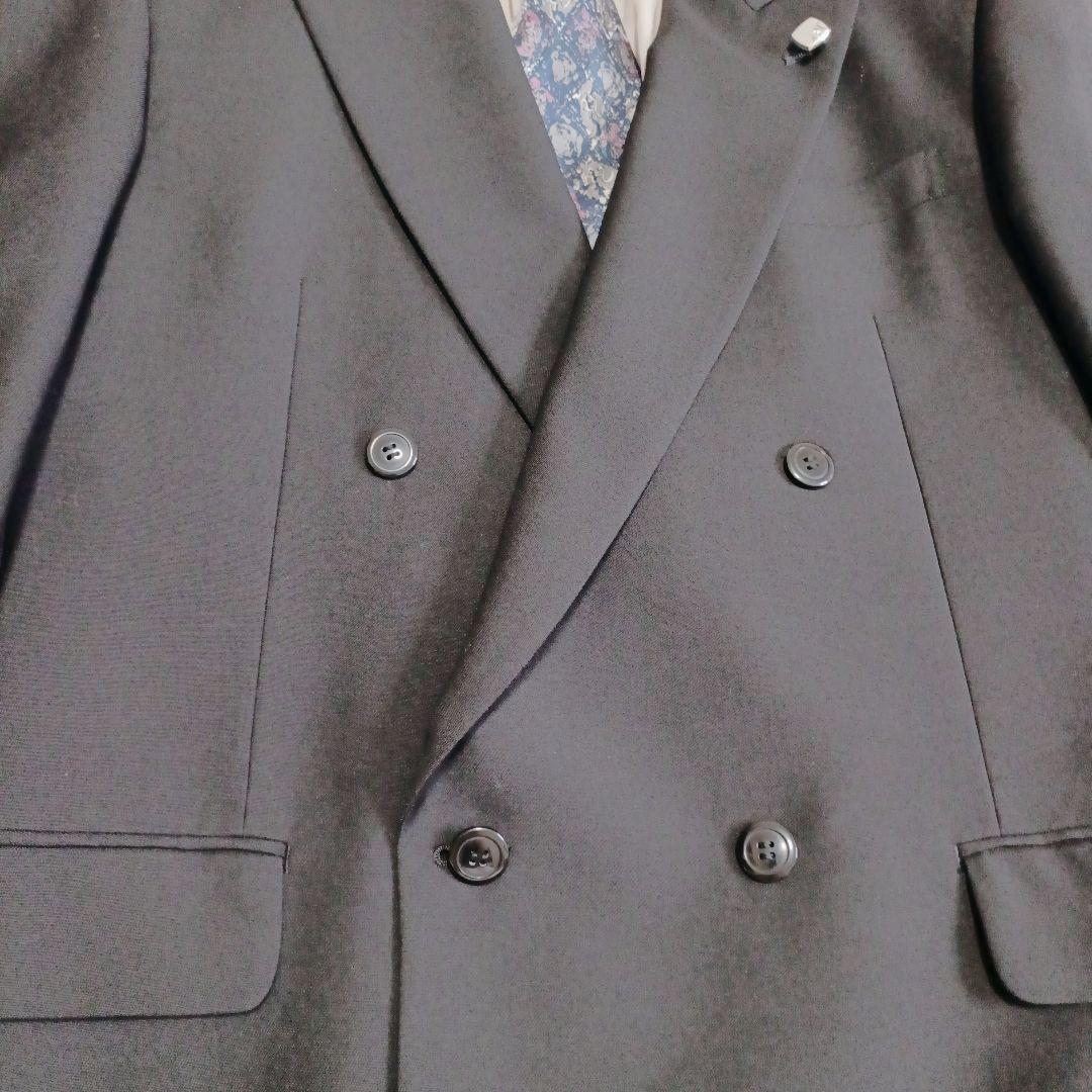 5-piece set double suit setup black lapel pin y2k coming-of-age ceremony